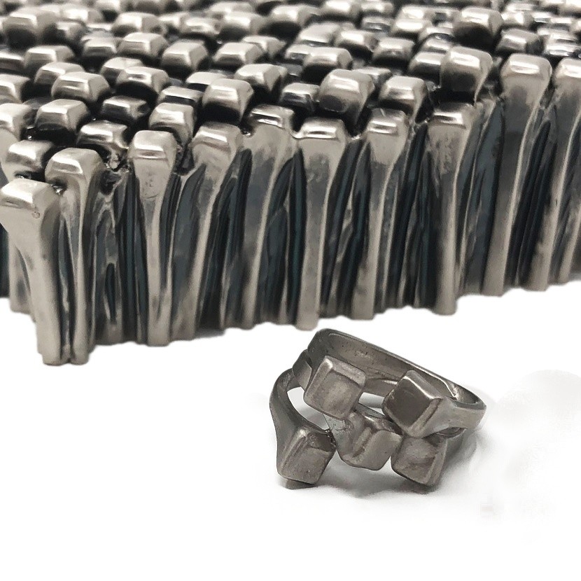 Heart of nails with ring