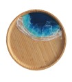 Wave Tray - Round Bamboo