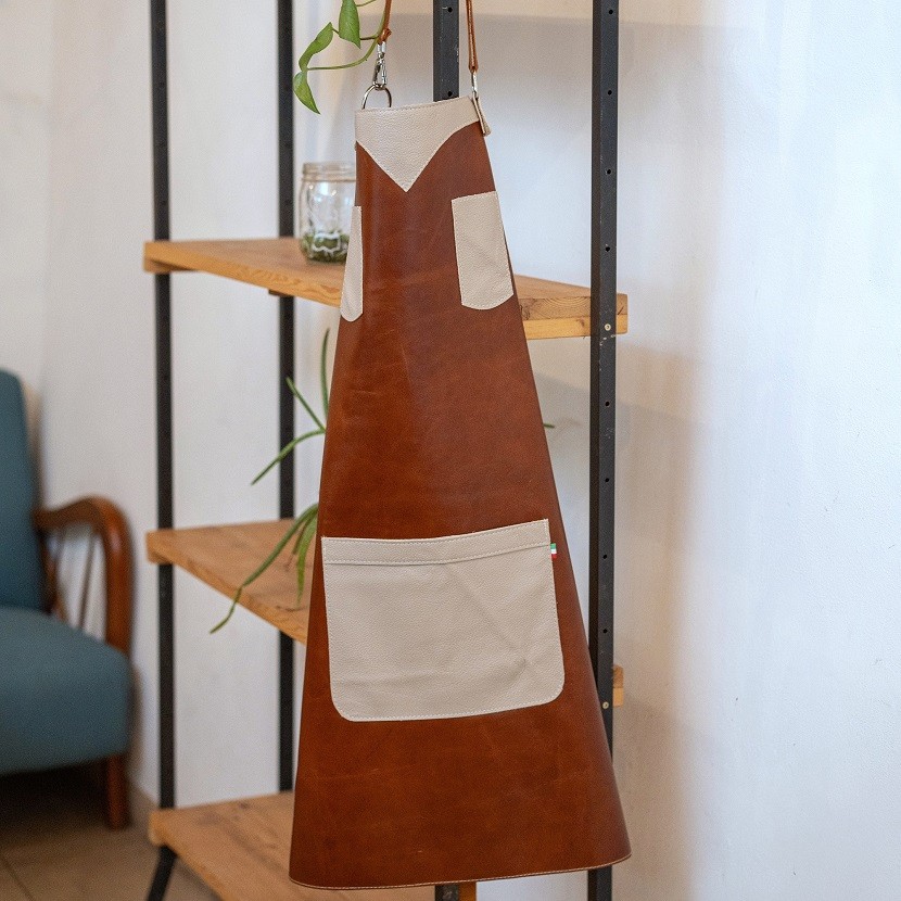Leather Work Apron mod3 - Canton del Cuoio