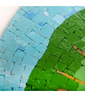 Centerpiece Waterlily 7 Arr&doMosaico Elena Bonazzoli Mosaici