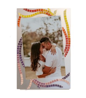 Photo Frame - Ribbons of Passion - Arr&doMosaico by Elena Bonazzoli