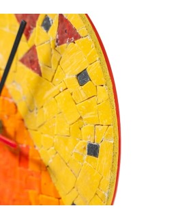 Wall Clock - Abstract Red - Arr&doMosaico Elena Bonazzoli 3