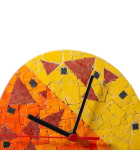 Wall Clock - Abstract Red - Arr&doMosaico Elena Bonazzoli 2
