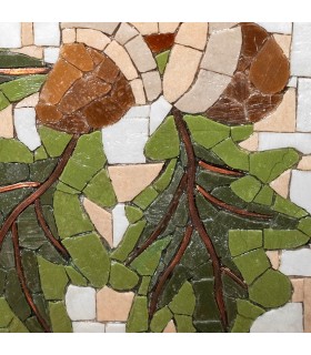 Mosaic insert - Acorns - Arr&doMosaico Elena Bonazzoli 2