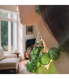 Amélie green necklace - Bolle di Vetro 8