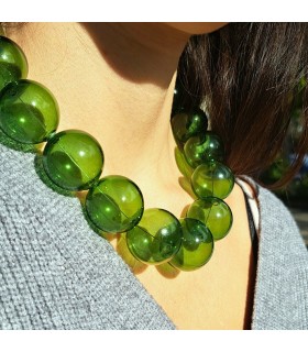 Amélie green necklace - Bolle di Vetro 7