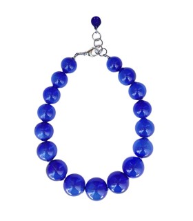 Collana Amélie Blu cobalto - Bolle di vetro