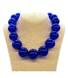 Collana Amélie Blu cobalto - Bolle di vetro 4