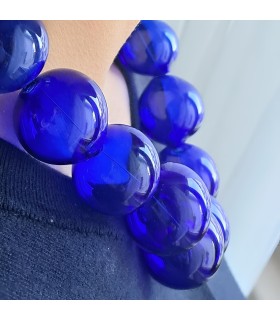 Collana Amélie Blu cobalto - Bolle di vetro 5