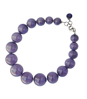 Collana Amélie Viola - Bolle di vetro 1
