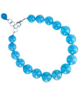 Collana Amélie Acquamarina - Bolle di vetro 3