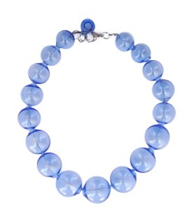 Collana Amélie blu - Bolle di vetro
