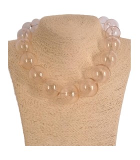 Collana Amélie Rosa - Bolle di vetro 5