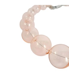 Collana Amélie Rosa - Bolle di vetro 3