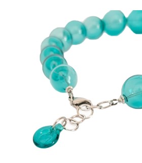 Collana Amélie Verde marino - Bolle di vetro 4