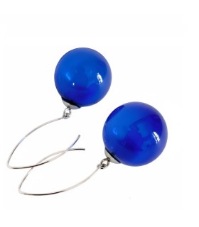 Amelie Earrings - Cobalt Blue - Bolle di Vetro 2