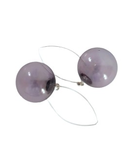 Amelie Earrings - Purple - Bolle di Vetro