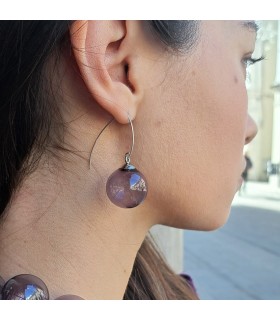 Amelie Earrings - Purple - Bolle di Vetro 3