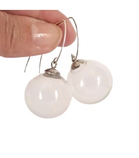 Amelie Earrings - Crystal - Bolle di Vetro 3