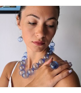 Amelie Blue Ring - Bolle di Vetro 6