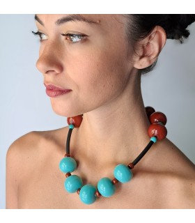 Collana B-Color Tiffani-Bruno Bolle di Vetro 7