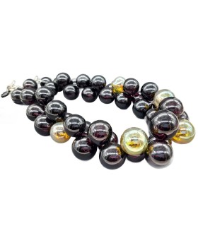 Collana Bolle Nere - Bolle di Vetro 2