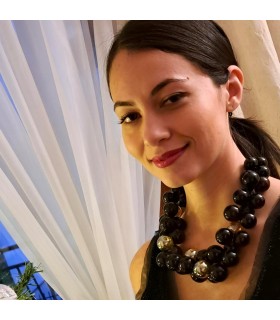 Bubbles Black Necklace - Bolle di Vetro 6