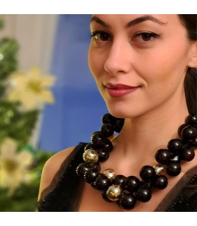 Bubbles Black Necklace - Bolle di Vetro 7