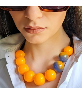 Collana Demi Amelie giallo oro - Bolle di Vetro 7