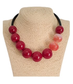 Collana Demi Amelie rosso - Bolle di Vetro 5