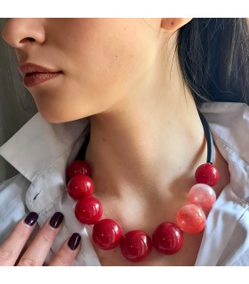 Demi Amelie Red necklace - Bolle di Vetro 6