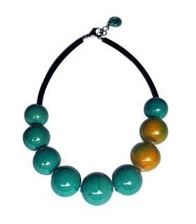 Collana Demi Amelie Verde - Bolle di Vetro