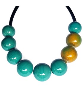 Collana Demi Amelie Verde - Bolle di Vetro 2