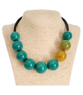 Collana Demi Amelie Verde - Bolle di Vetro 5