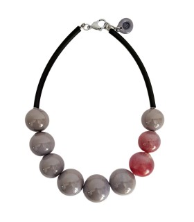Demi Amelie collana violetto - Bolle di Vetro