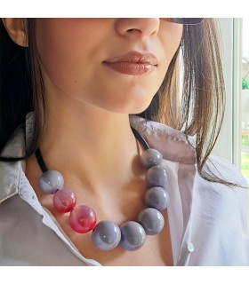 Demi Amelie violet necklace - Bolle di Vetro 6