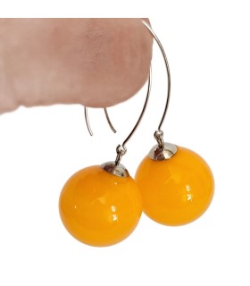 Orecchini Demi Amelie giallo - Bolle di Vetro 3