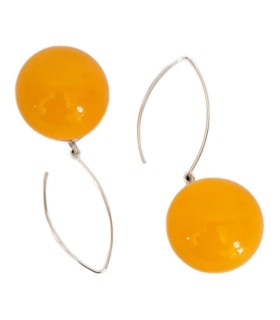 Orecchini Demi Amelie giallo - Bolle di Vetro 2
