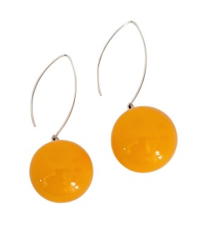Orecchini Demi Amelie giallo - Bolle di Vetro