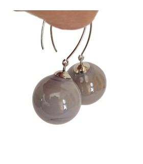 Orecchini Demi Amelie violetto - Bolle di Vetro 3