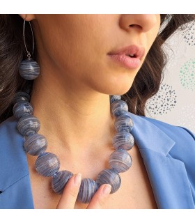 Collana Elementi Acqua 7 Bolle di vetro