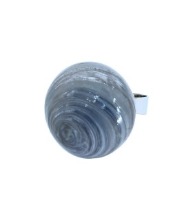 Anello Elementi Acqua 1 Bolle di Vetro