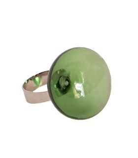 Amelie green Ring 1 - Bolle di Vetro