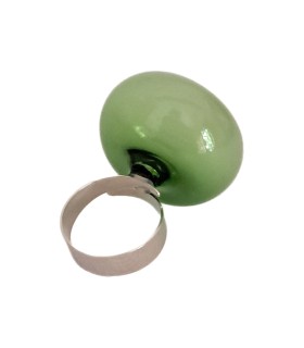 Amelie green Ring 3 - Bolle di Vetro