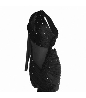 Abito Drappeggiato in Tulle - Noemi Agosta 7